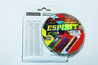 Шнур BratFishing Espirit Zebra 100m (8 ниток), фото 3