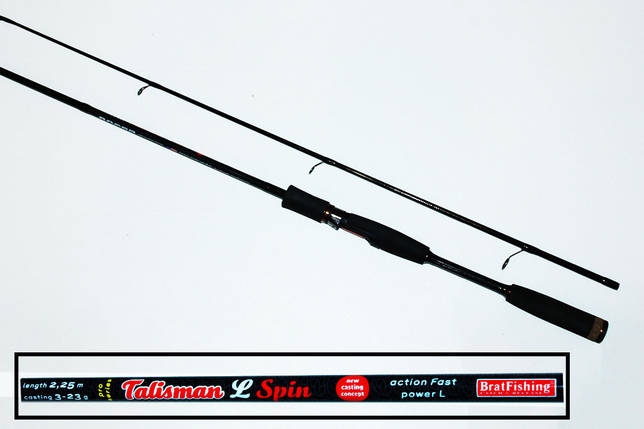Спінінг BratFishing Talisman L Spin 2.25 м. (тест 3-23 р.), фото 2