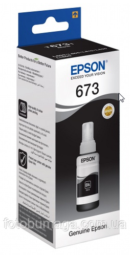 Чернила EPSON для L805 L1800 L800 L810 L850 Black C13T67314A 70мл ...