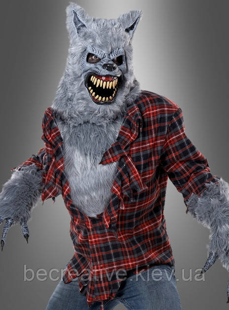 Карнавальний костюм сірого вовка або оберту, фото 1