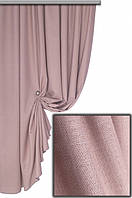 Ткань блекаут лен (лионель), цвет пепельно-розовый