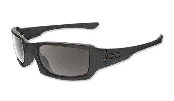 Oakley - SI Fives Squared Matte Black Sunglasses - Grey Polarized - OO9238-11 (для страйкболу), фото 1
