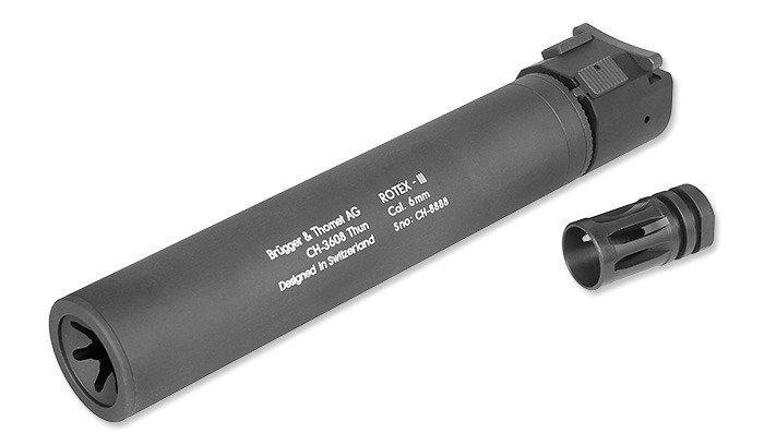 ASG - Barrel extension B&T ROTEX-IIIA™ - Grey - 17312 (для страйкболу)