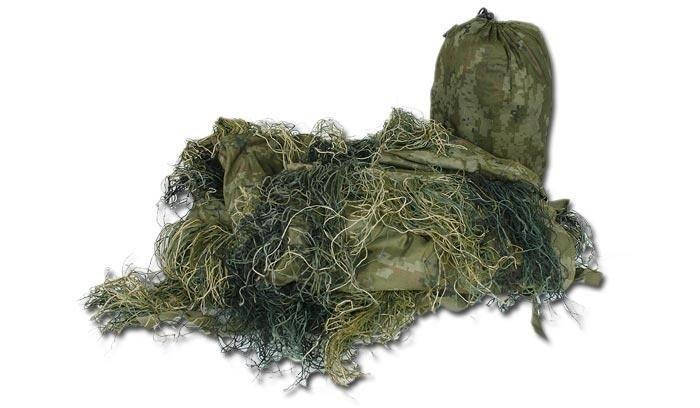 Mil-Tec - Ghillie Cover 'Anti Fire - 140 x 100 cm - Woodland (для страйкболу), фото 1