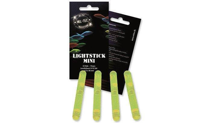 Mil-Tec - Lightstick - Mini - 4.5 x 40 mm - 10 pcs - Yellow - 14931515 (для страйкболу), фото 1