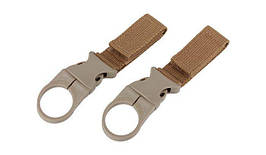 101 Inc. - MOLLE water bottle ring - 2 pcs - Coyote - JF007 (для страйкболу)