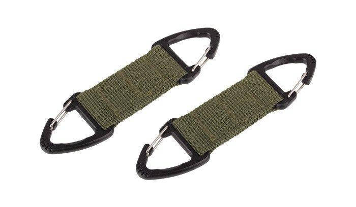101 Inc. - Double carabiner set - 2 pcs - OD Green - JF001 (для страйкболу), фото 1