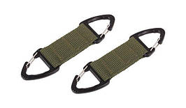 101 Inc. - Double carabiner set - 2 pcs - OD Green - JF001 (для страйкболу)