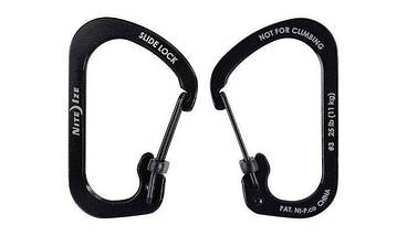 Nite Ize - SlideLock Carabiner Set #2, #3, #4 - Black - CSLC-01-R6 (для страйкболу), фото 4