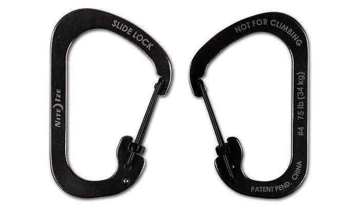 Nite Ize - SlideLock Carabiner #4 - Black - CSL4-01-R6 (для страйкболу), фото 3