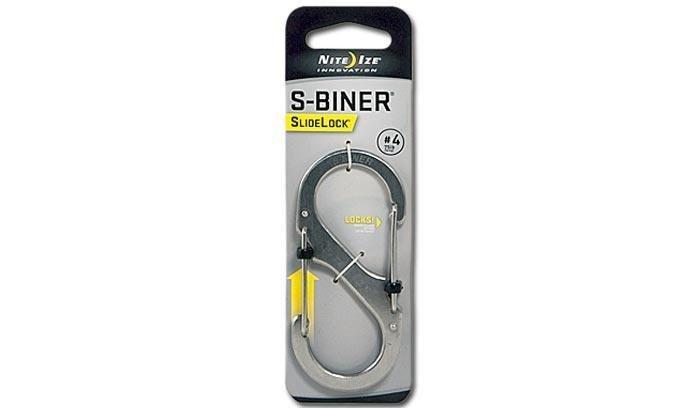 Nite Ize - S-Biner #4 SlideLock - Stainless - LSB4-11-R3 (для страйкболу)