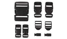 101 Inc. - Buckle Set - Black - 9 pcs (для страйкболу)