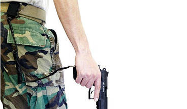 ASG -Страхувальний шнур (Тренчик) Pistol Lanyard - Black - 16781, фото 5