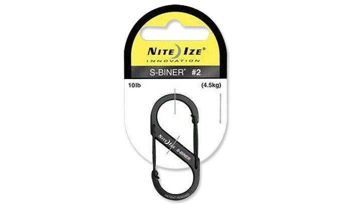 Nite Ize - S-Biner #2 - Black - SB2-03-01 (для страйкболу), фото 1