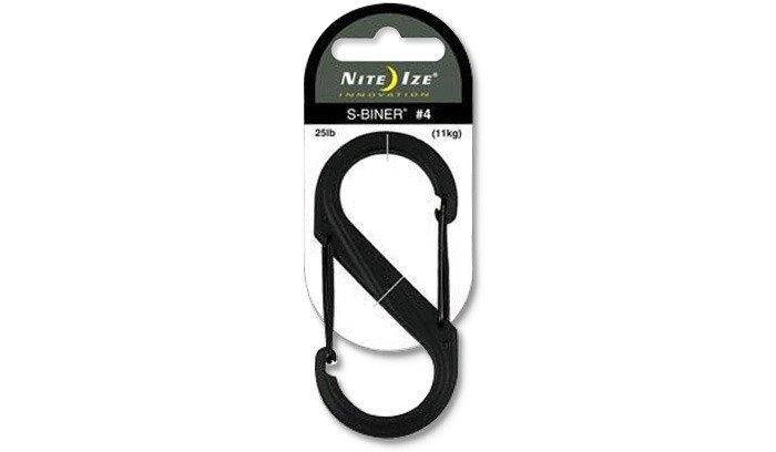 Nite Ize - S-Biner #4 Plastic Black Gate - Black - SBP4-03-01BG (для страйкболу), фото 1