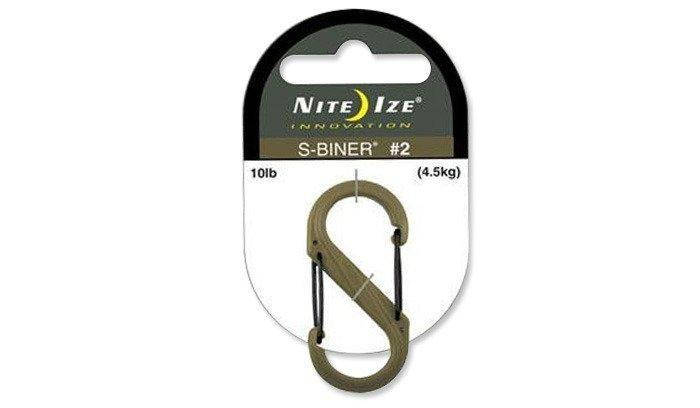 Nite Ize - S-Biner #2 Plastic Black Gate - Coyote - SBP2-03-28BG (для страйкболу), фото 1