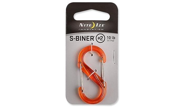Nite Ize - S-Biner #2 Plastic - Translucent Orange - SBP2-03-19T (для страйкболу)