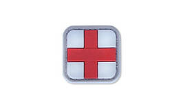 4TAC - PVC Patch - Medic Cross - White-red (для страйкболу)