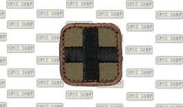 MIL-SPEC MONKEY - Morale Patch - Medic Square 1\" - Forest (для страйкболу)