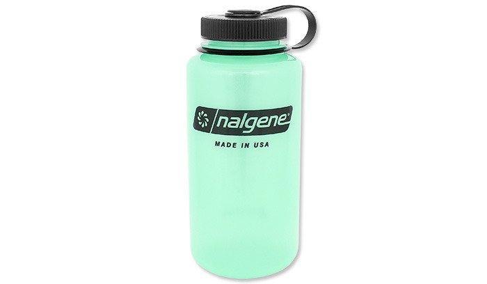 Nalgene - 32oz Wide Mouth Bottle - 63 mm Cap - 1.1 L - Glow in the Dark (для страйкболу)