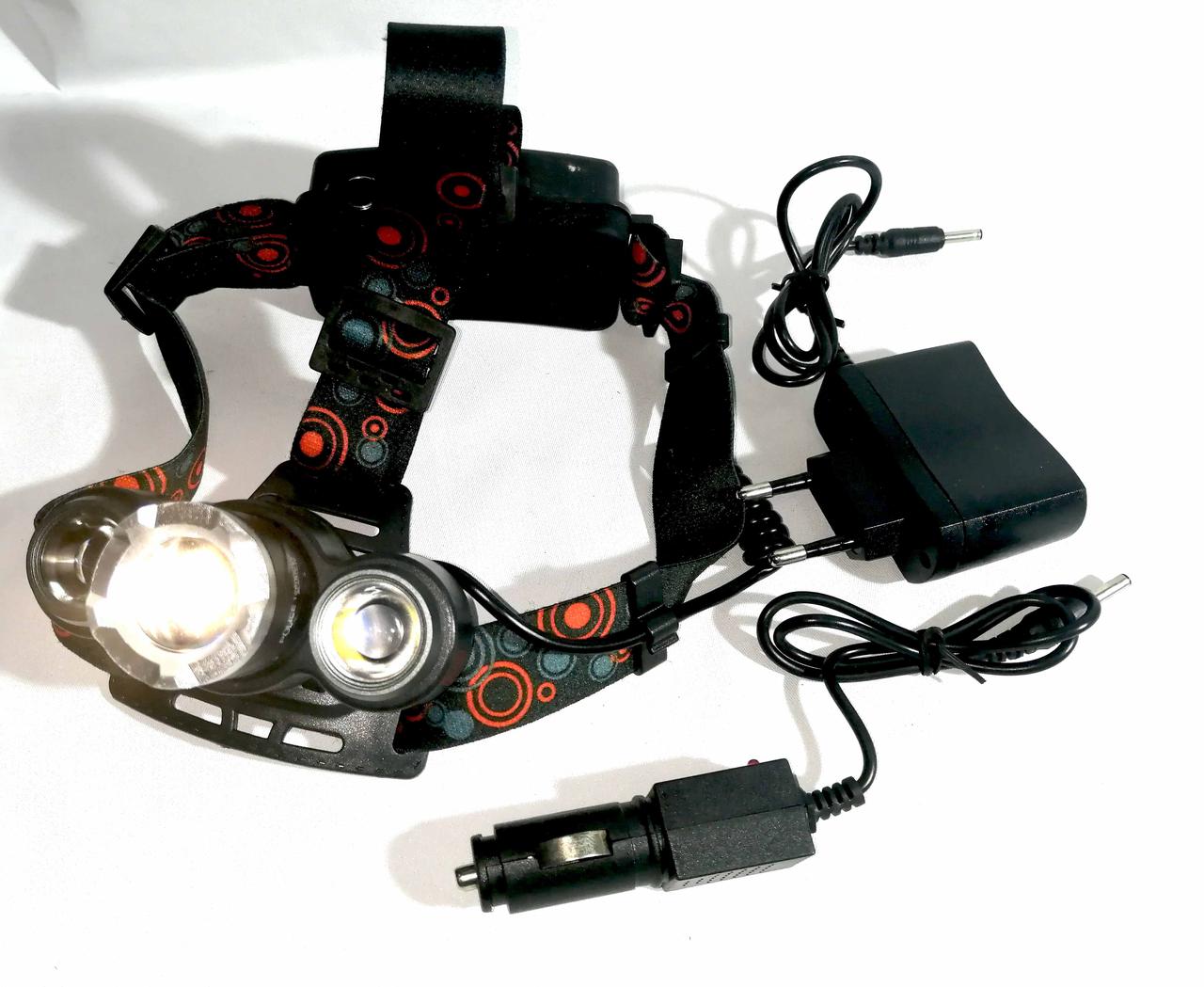 Ліхтарик акумуляторний налобний BL 863 T6+LTS, фото 1