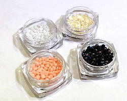 Декор "перли" для дизайну нігтів Molekula Nails № 03 Персиковий