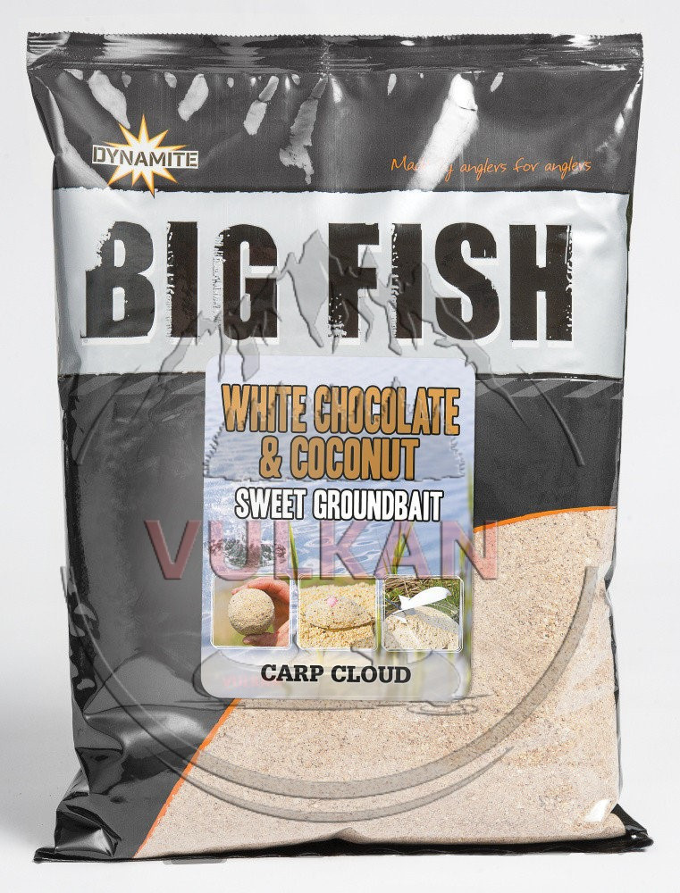 Прикормка Dynamite Baits Big Fish Groundbait WHITE CHOCOLATE & COCONUT 1.8 кг