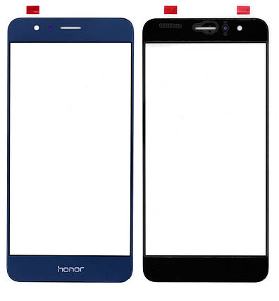 Корпусне скло на Huawei Honor 8 синє, фото 1