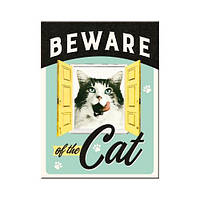 Магнит Beware of the Cat I Nostalgic-Art 14354