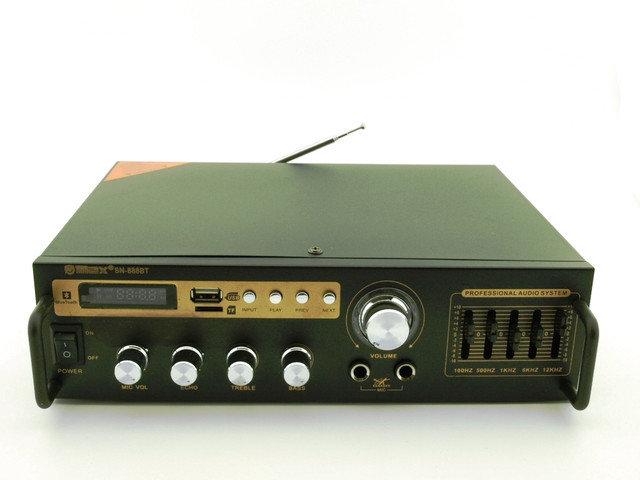 Автомобільний підсилювач звуку SN-888BT, підсилювач з Bluetooth, FM-приймачем, MP3 програвачем.