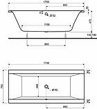 Ванна акрилова Kolo CLARISSA 170x75 см, фото 5