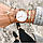 Жіночі годинники Classic steel watch рожеве золото, жіночий годинник, кварцові годинники на ремінці кольчужном, фото 3