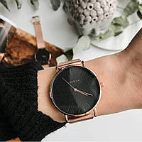 Женские часы Geneva Classic steel watch розовое золото, жіночий наручний годинник, кварцевые часы, часы Женева