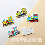 Ґудзики "Паровози" дерев'яні, 20*32 мм, Мікс, фото 2