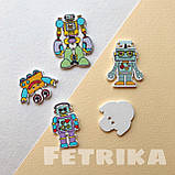 Ґудзики "Роботи" дерев'яні, 20-35 мм, Мікс, фото 2