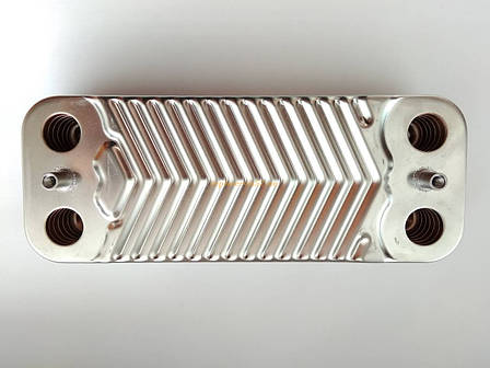 Вторинний пластинчастий теплообмінник ГВП 12 пл. Junkers/Bosh Euroline ZW23AE/ZW23KE. Art. 8705406264, фото 1