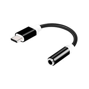 Адаптер Type-C to 3.5 mm CA 5323D Black