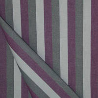Вулична тканина дралон смужка сіро-фіолетова для вуличних меблів, тентів, парасольок,Тканина для даху садової