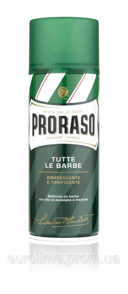 Піна для гоління Proraso Schiuma Da Barba Tutte Освіжний і тонізувальний евкаліпт і ментол 400 мл