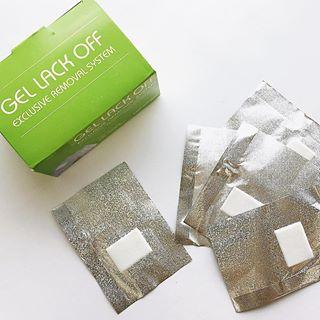 Фольга з спожем для зняття гель-лаку,100 штук в упаковці.