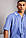 Топ медичний чоловічий блакитний з білим оздобленням, одяг для лікаря Atteks - 03306, фото 2