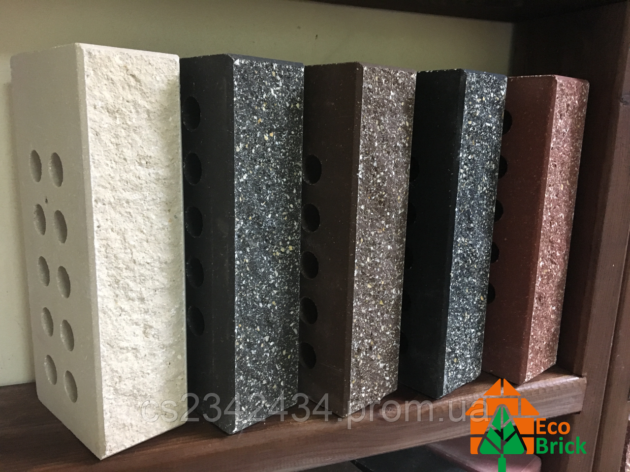 Цегла мармурова пустотіла з фаскою ECOBRICK