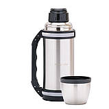 Термос із нержавіючої сталі Kamille KM-2090 1000 мл Термос із ручкою Термос для пікніка Термос для гарячого, фото 10