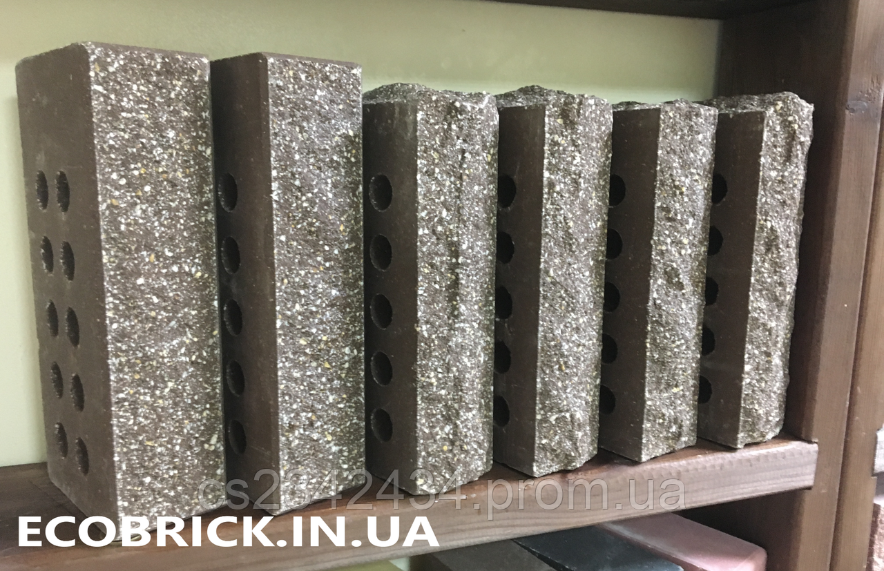 Цегла облицювальна пустотіла ECOBRICK коричневий