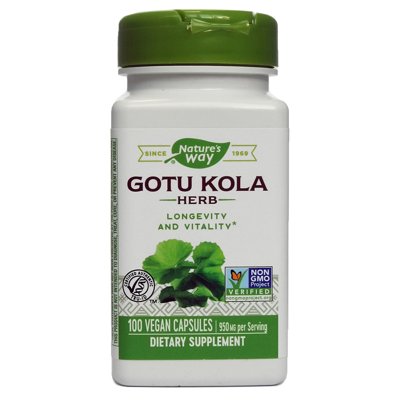 Готу Кола, Gotu Kola, nature's Way, 475 грам, 100 капсул