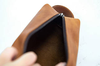 Несесер Класика "Середній" з натуральної шкіри колір Коньяк, фото 3