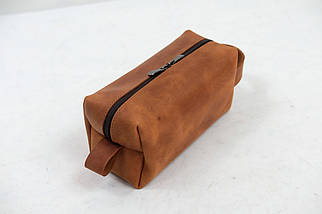 Несесер Класика "Середній" з натуральної шкіри колір Коньяк, фото 2