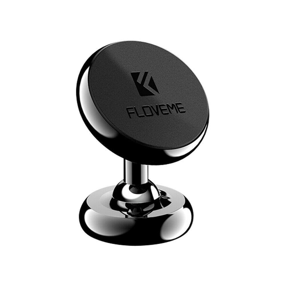 Універсальний магнітний тримач для телефона в автомобіль «FlovemeDelux» 360 градусів (чорний)