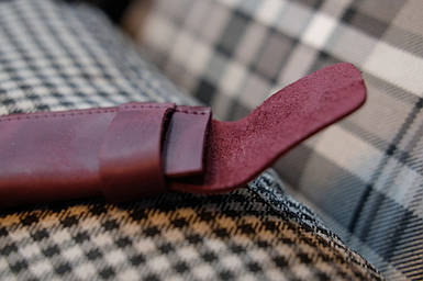 Пенал "Міні" з натуральної шкіри колір Бордо