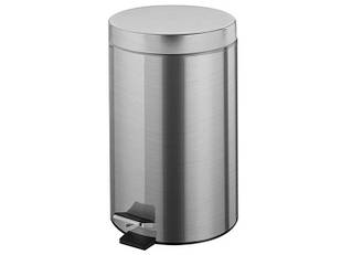 Відро для сміття хромоване з педаллю ТМ «Feniks» 12L Satin